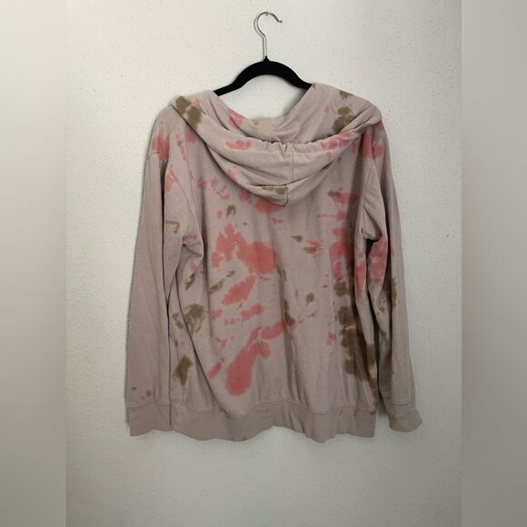 Torrid Size 0/Large Skull Sweatshirt cotton Blend Witchy Tie Dye Grey Cozy - Picture 6 of 6